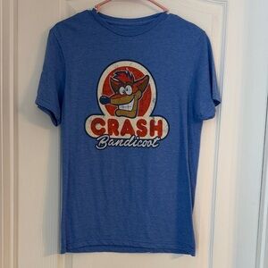 Crash Bandicoot Blue Unisex Tee - Size Large